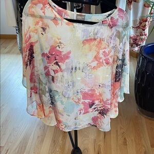 Chico's Floral Blouse - Pink, Yellow, Green